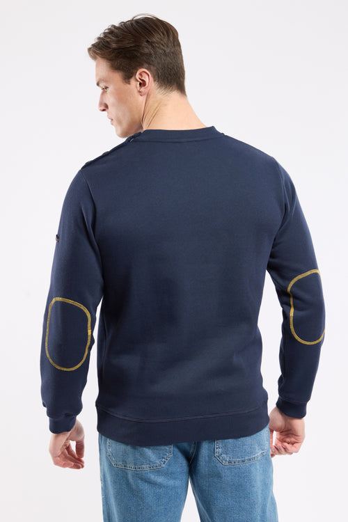 Sweatshirt with elbow patches - cotton - Armor-lux - 4
