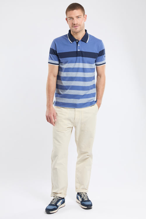 Gestreiftes Poloshirt - leichte Baumwolle - Armor-lux - 4