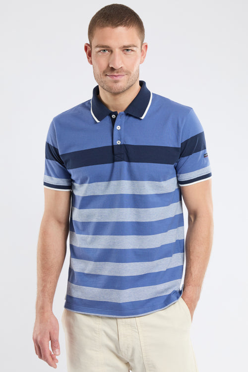 Striped polo shirt - lightweight cotton - Armor-lux - 1