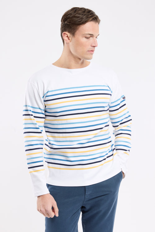 Multicoloured Breton striped shirt - thick cotton - Armor-lux - 4