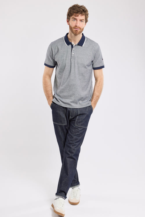 Fine striped polo shirt — light cotton - Armor-lux - 3