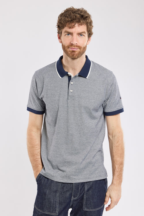 Fine striped polo shirt — light cotton - Armor-lux - 4