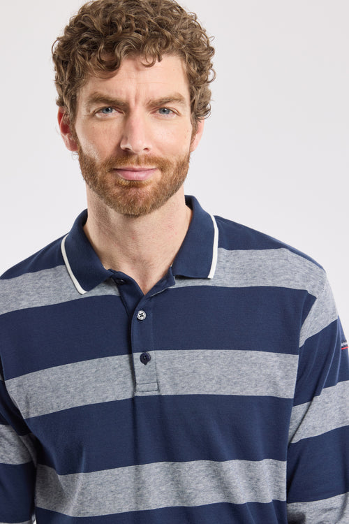 Long-sleeved striped polo shirt – cotton - Armor-lux - 3