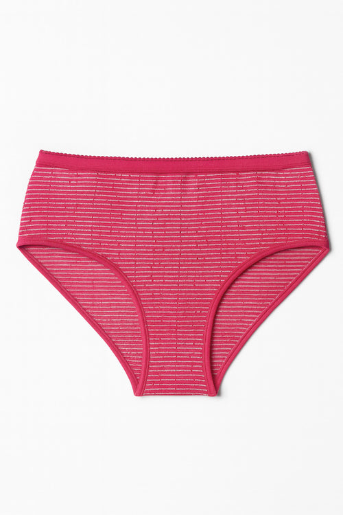Gestreifter Slip mit hoher Taille – Baumwolle - Armor-lux - 1