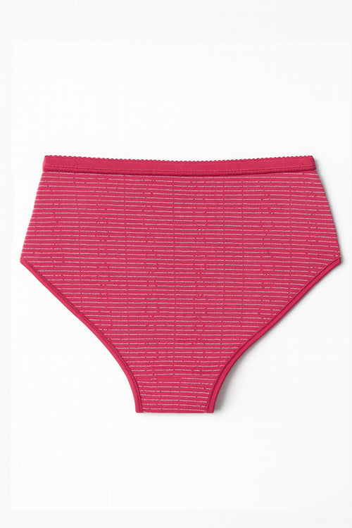 Gestreifter Slip mit hoher Taille – Baumwolle - Armor-lux - 2