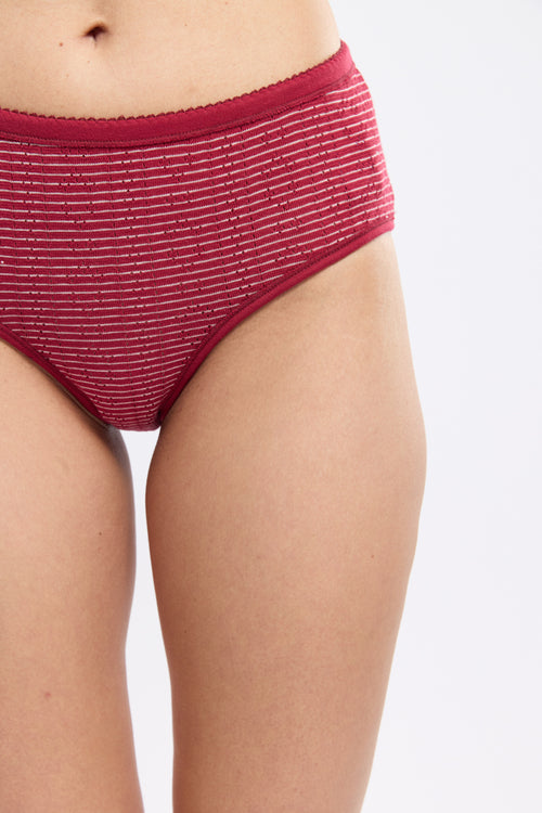 Culotte rayée taille haute - coton - Armor-lux - 2