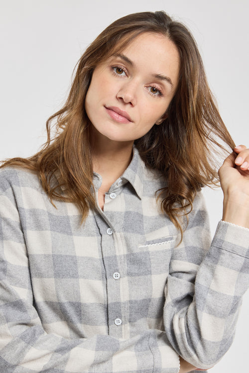 Checked nightdress - lyocel and cotton - Armor-lux - 2