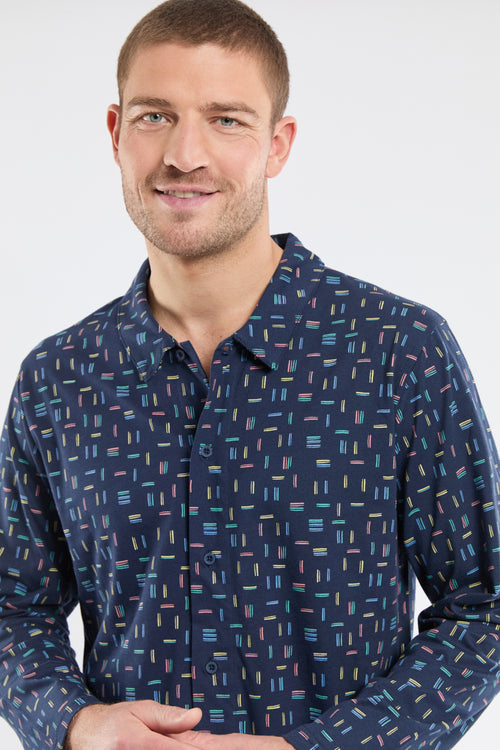 Open pyjamas - lightweight cotton - Armor-lux - 3