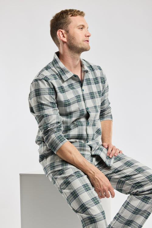 Karierter Pyjama – Baumwolle - Armor-lux - 2