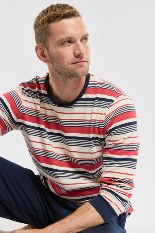 Gestreifter Pyjama – dicke Baumwolle - Armor-lux - 6