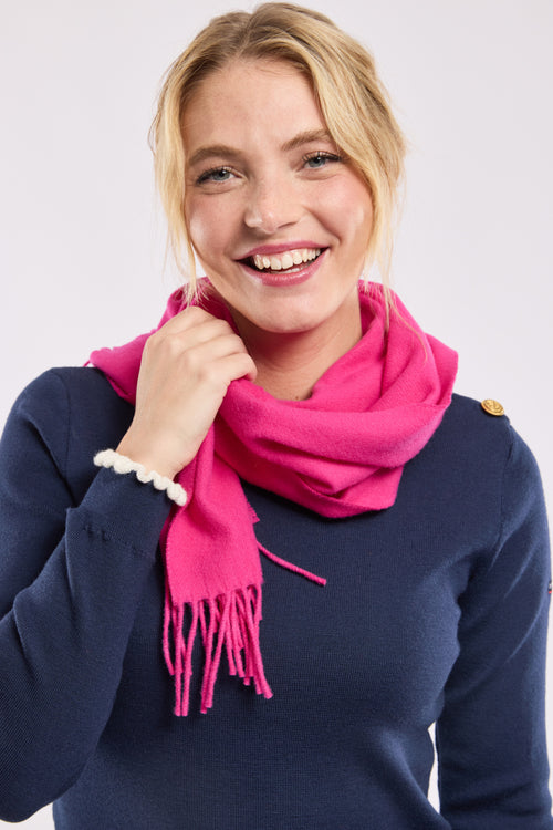 Fringed scarf - wool - Armor-lux - 2