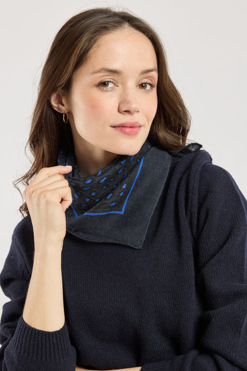 Leopard print scarf - wool - Armor-lux - 1