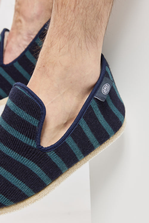 Gestreifte Hausschuhe - Wolle - Armor-lux - 2