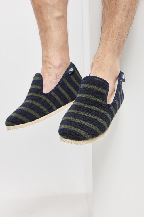 Chaussons rayés du 39 au 43 - laine - Armor-lux - 1