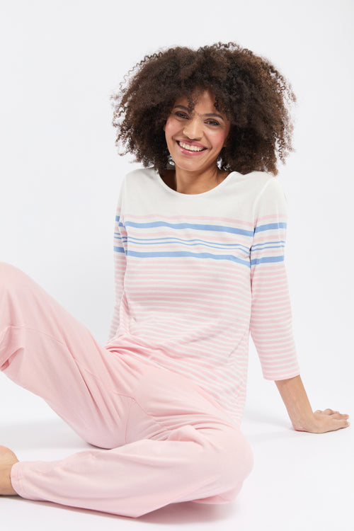 Pyjama manches 3/4 - coton léger - Armor-lux - 3