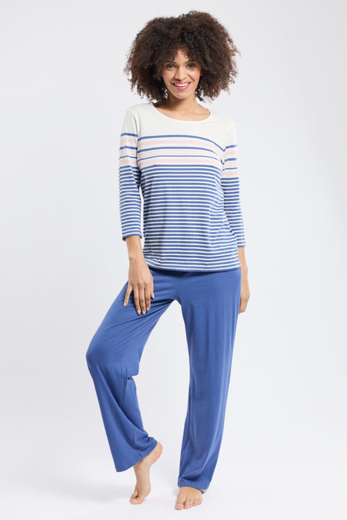 Pyjama manches 3/4 - coton léger - Armor-lux - 1