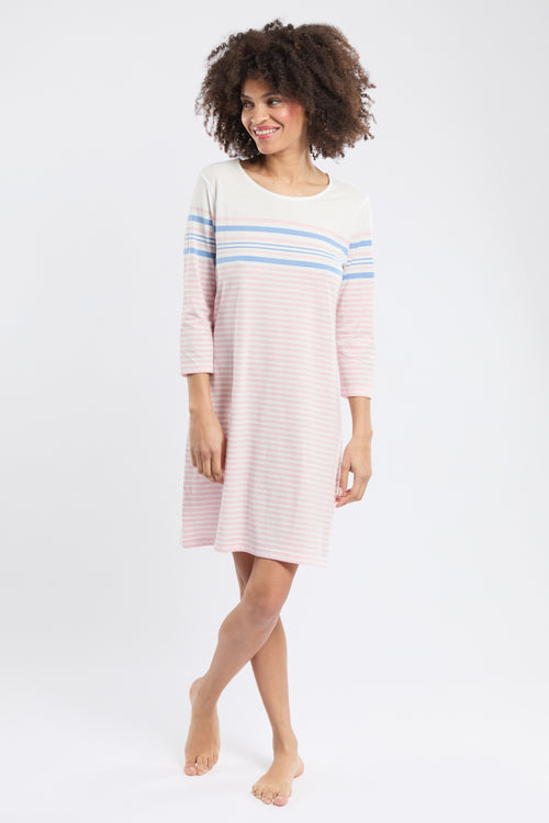 Chemise de nuit rayée - coton léger - Armor-lux - 1