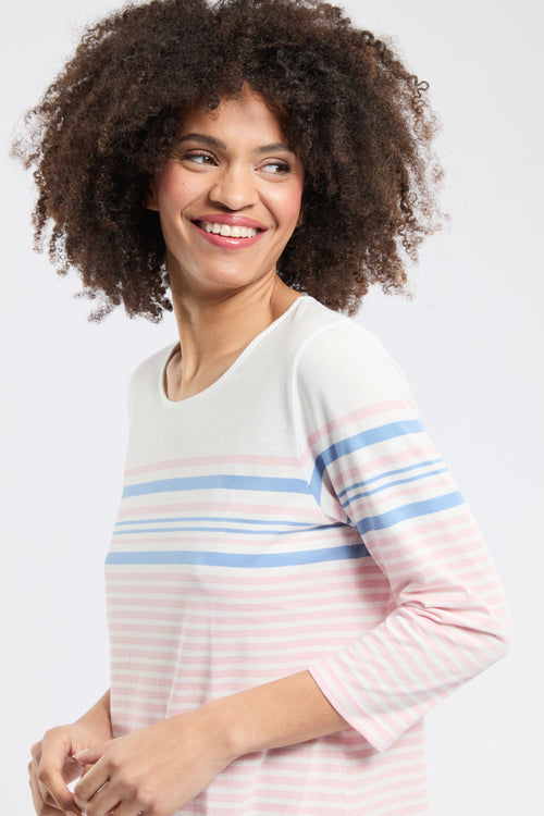 Chemise de nuit rayée - coton léger - Armor-lux - 2