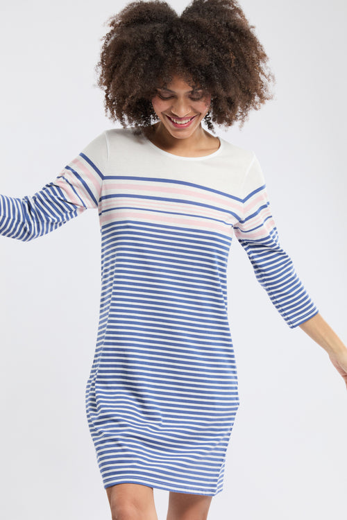 Chemise de nuit rayée - coton léger - Armor-lux - 1