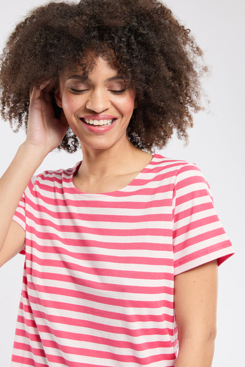 Short-sleeved striped corset pyjamas - cotton - Armor-lux - 3