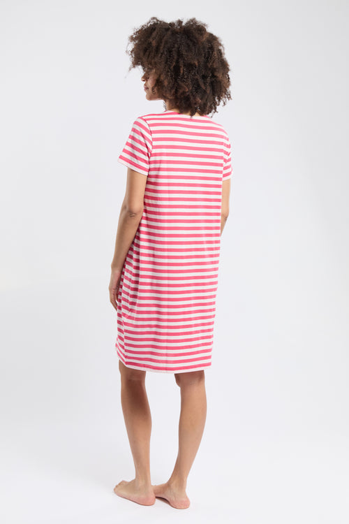 Striped short-sleeved bathrobe - cotton - Armor-lux - 4