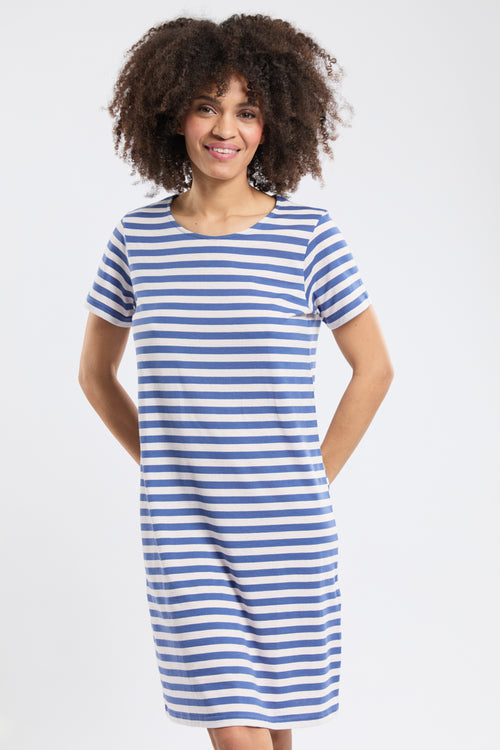 Striped short-sleeved bathrobe - cotton - Armor-lux - 4