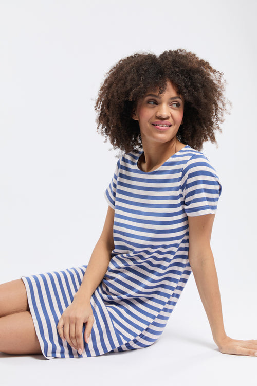 Striped short-sleeved bathrobe - cotton - Armor-lux - 2