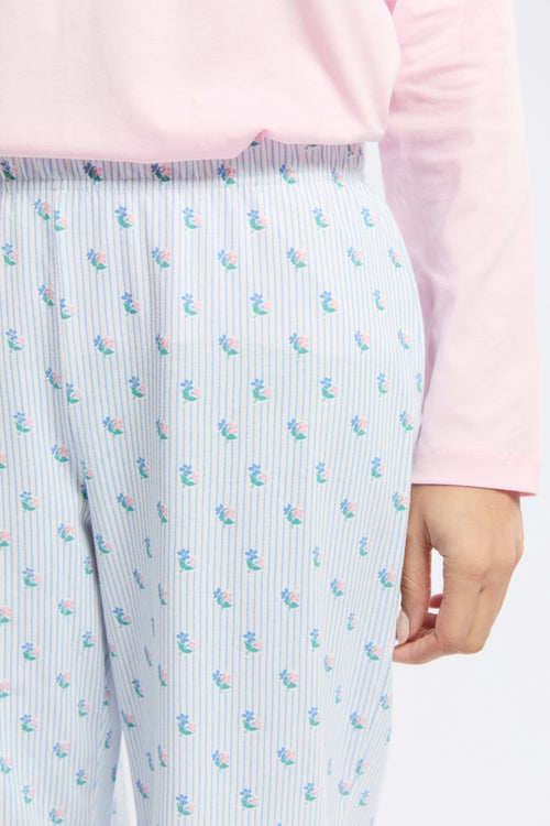 Floral stripes printed pyjamas - cotton - Armor-lux - 5