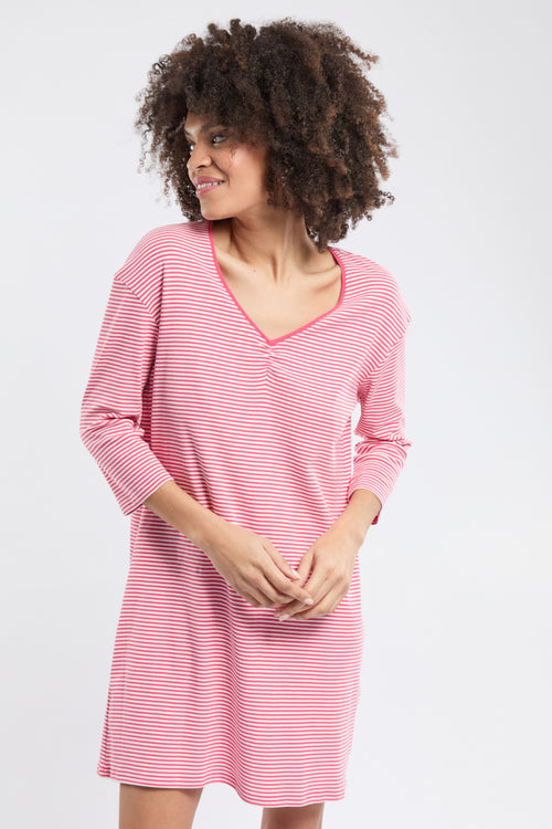 Striped long-sleeved bathrobe - cotton - Armor-lux - 2