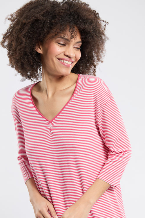 Striped long-sleeved bathrobe - cotton - Armor-lux - 3