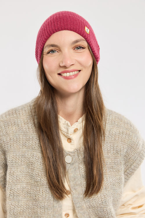 Half-cardigan knit beanie - wool - Armor-lux - 2