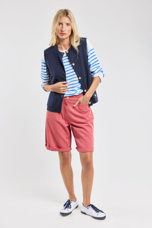 Mec-Mor sleeveless cardigan - cotton - Armor-lux - 1