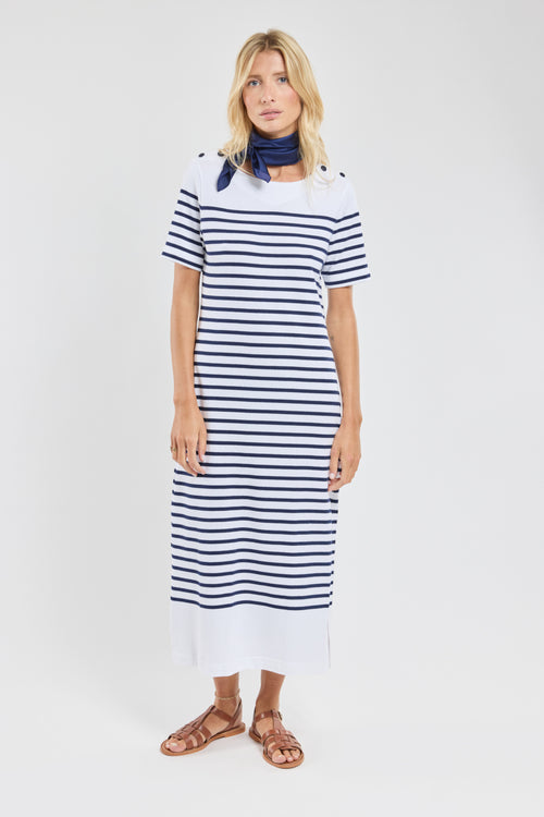 Robe longue rayée - coton rustique - Armor-lux - 1