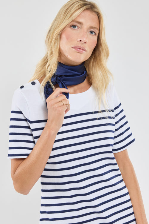 Striped maxi dress – rustic cotton - Armor-lux - 3
