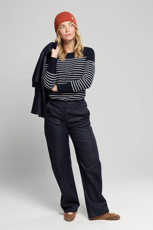 Breton striped shirt - cable knit stripes - Armor-lux - 3