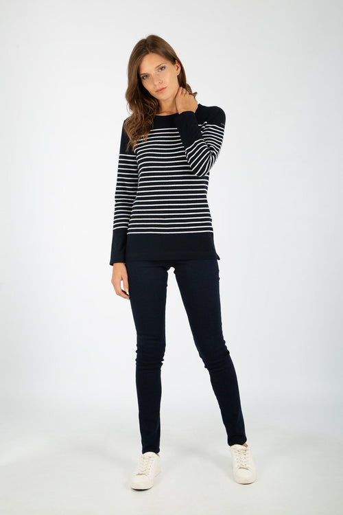 Breton striped shirt - cable knit stripes - Armor-lux - 6