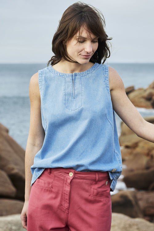 Top en denim - coton - Armor-lux - 1