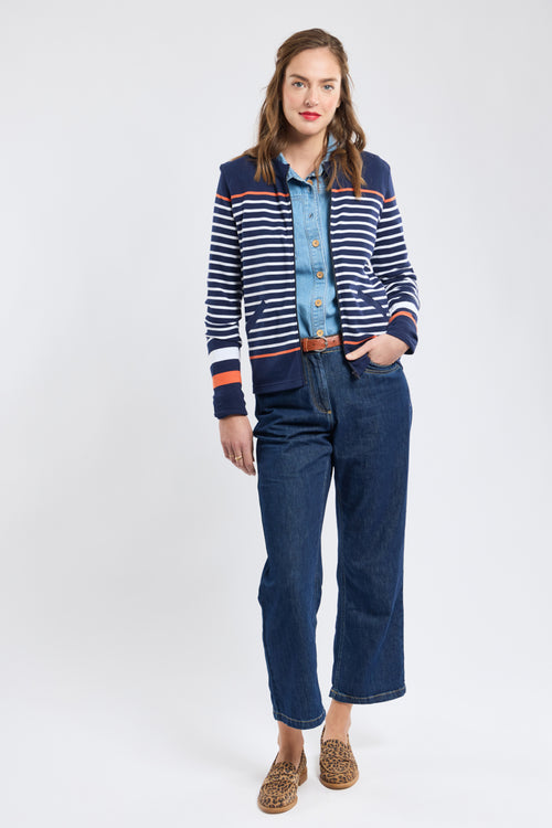 Veste rayée zippée - coton épais - Armor-lux - 5