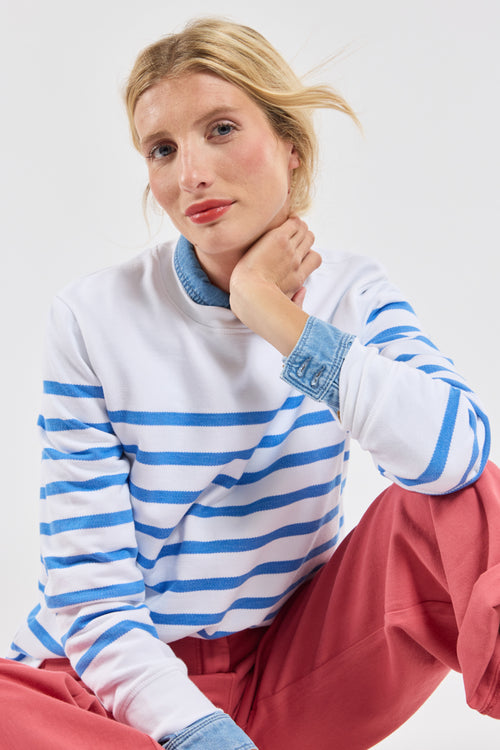 Striped sweatshirt - heavy cotton - Armor-lux - 2