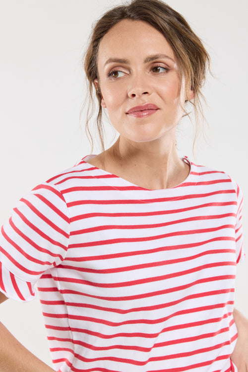 Ruffled Breton striped shirt - lightweight cotton - Armor-lux - 4