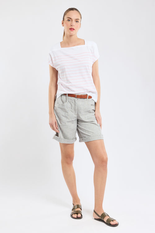 Marinière col bateau - coton léger - Armor-lux - 4