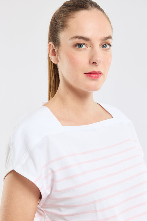 Marinière col bateau - coton léger - Armor-lux - 2