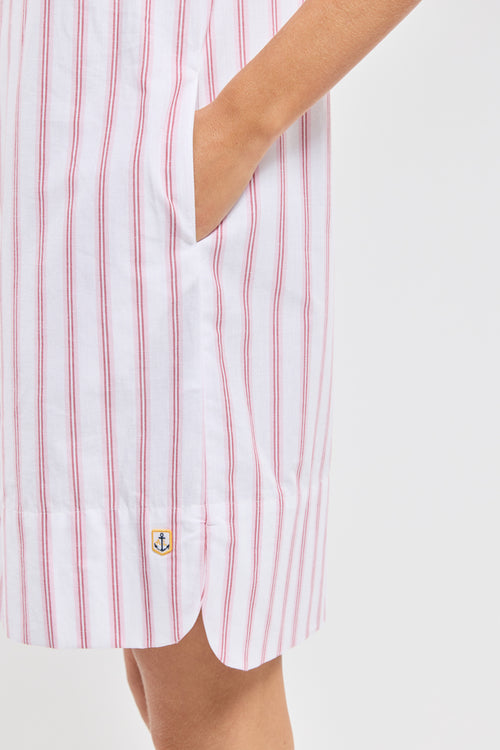 Striped shirt dress – cotton and linen - Armor-lux - 5