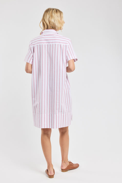 Striped shirt dress – cotton and linen - Armor-lux - 4