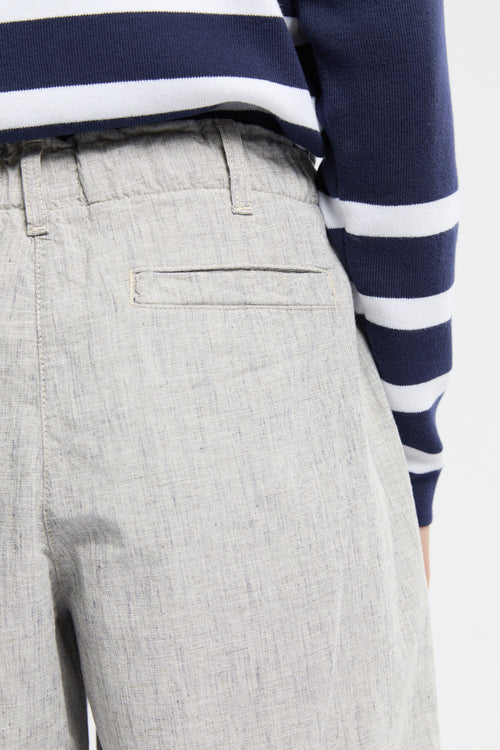 Shorts mit Gummizug - Baumwolle Leinen - Armor-lux - 4