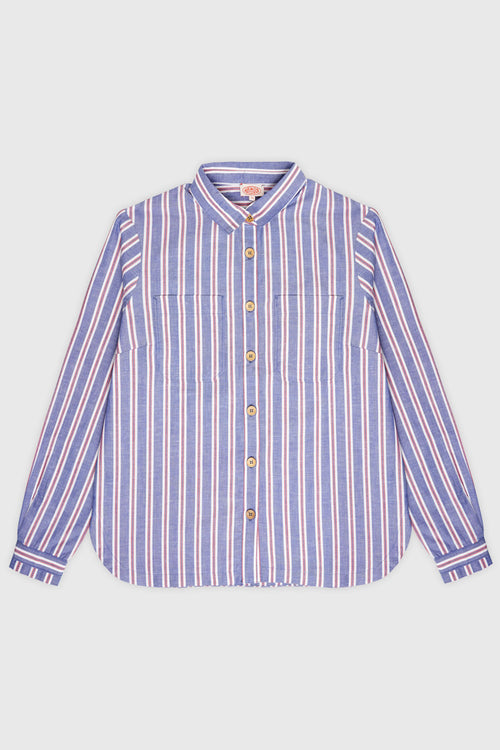 Chemise rayée - coton et lin - Armor-lux - 2