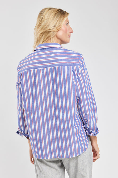 Chemise rayée - coton et lin - Armor-lux - 6