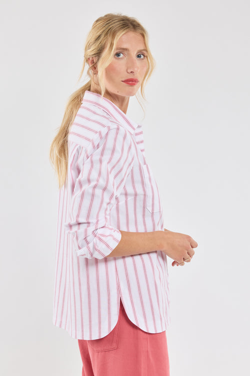 Gestreiftes Hemd - Baumwolle und Leinen - Armor-lux - 4