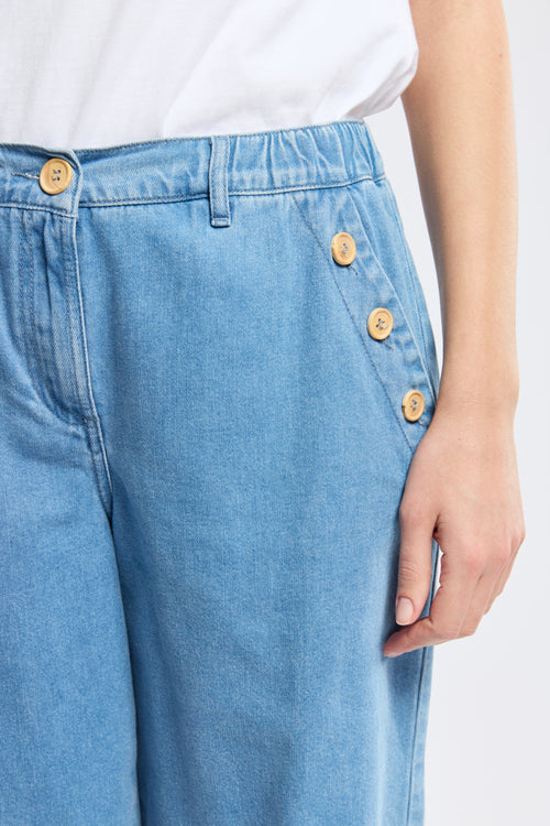 Sailor-style shorts - denim - Armor-lux - 3