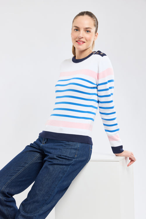 Two-tone sailor jumper — cotton - Armor-lux - 2